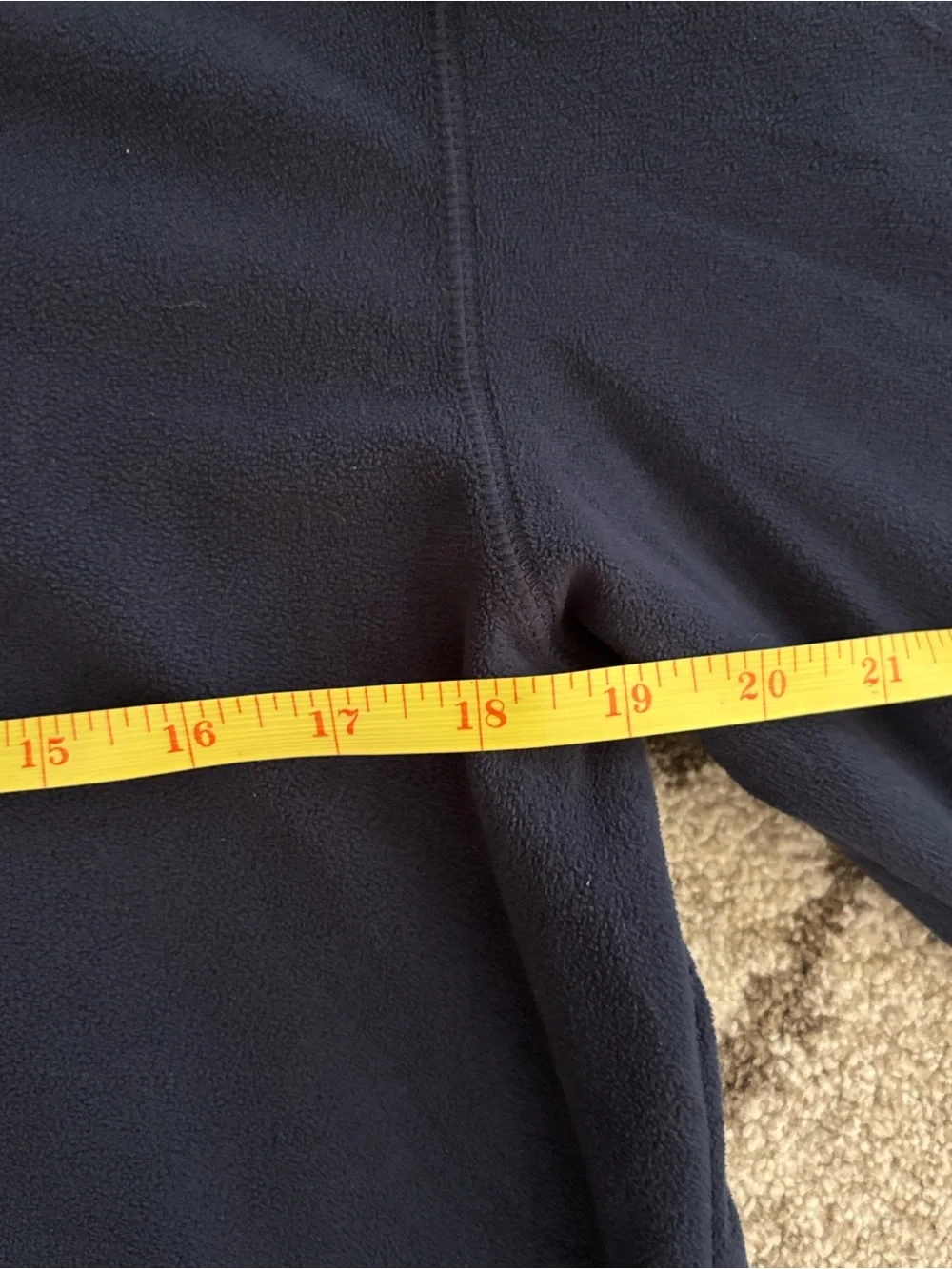The North Face Men's Navy 1/4-Zip Fleece Pullover TKA- 100